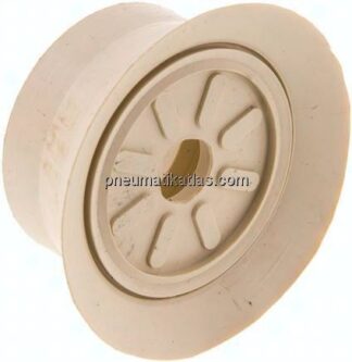 Flachsauger (feine Lippe), Ø 70x6mm, NR (50A), beige