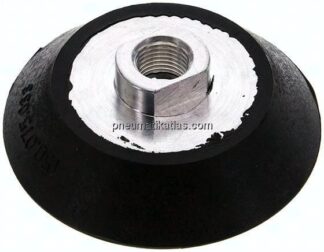 Flachsauger, Ø 75x6mm, G 1/4", CR (60A), schwarz