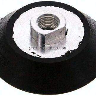 Flachsauger, Ø 75x6mm, G 1/4", CR (60A), schwarz