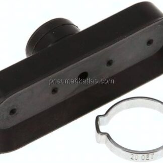 Ovalsauger, 75 x 25mm, Hub 3mm, NBR (60A), schwarz