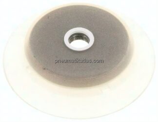 Flachsauger (stabile Lippe), Ø 95x6mm, G 1/4", Silikon (50A), transparent