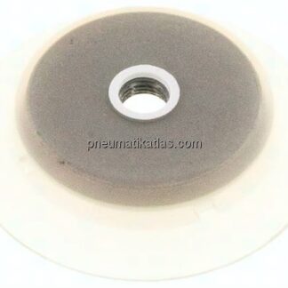Flachsauger (stabile Lippe), Ø 95x6mm, G 1/4", Silikon (50A), transparent