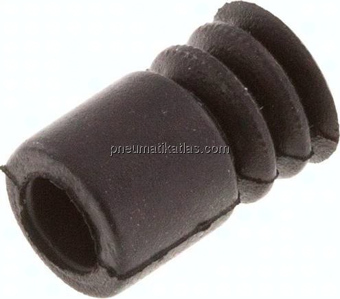 Balgsauger, 2,5-fach, Ø 9x2mm, NBR (55A), schwarz