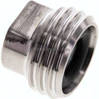 Blindgewindestutzen (Milchgewinde) Rd 28 x 1/8", 1.4404
