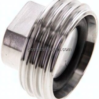 Blindgewindestutzen (Milchgewinde) Rd 34 x 1/8", 1.4404