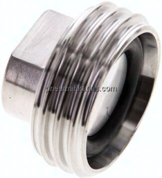 Blindgewindestutzen (Milchgewinde) Rd 34 x 1/8", 1.4404
