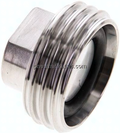 Blindgewindestutzen (Milchgewinde) Rd 34 x 1/8", 1.4404