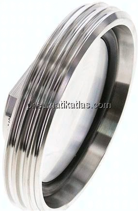 Blindgewindestutzen (Milchgewinde) Rd 78 x 1/6", 1.4404