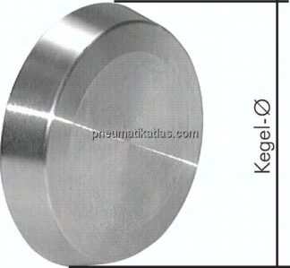 Blindkegel (Milchgewinde) 150mm Kegel-DN 125mm, 1.4404