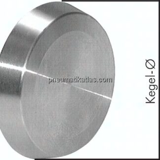 Blindkegel (Milchgewinde) 150mm Kegel-DN 125mm, 1.4404