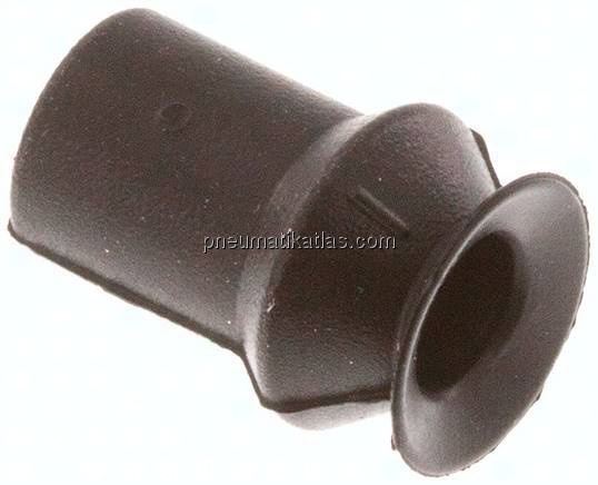 Balgsauger, 1,5-fach, P-Serie, Ø 11x4,5mm, CR (50A), schwarz
