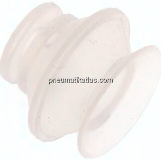 Balgsauger, 1,5-fach, P-Serie, Ø 21x9mm, Silikon (50A), transparent