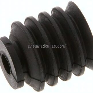 Balgsauger, 4,5-fach, P-Serie, Ø 20x16mm, CR (50A), schwarz
