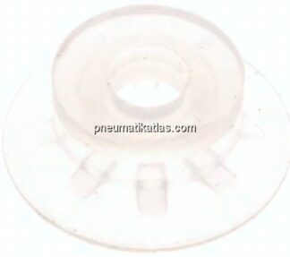 Flachsauger, Stützrippe, P-Serie, Ø 22x0,5mm, Silikon (50A), transparent