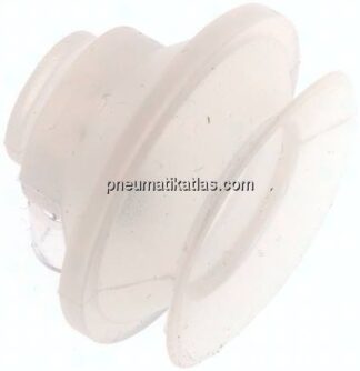 Balgsauger, 1,5-fach, P-Serie, Ø 33x9mm, Silikon (50A), transparent