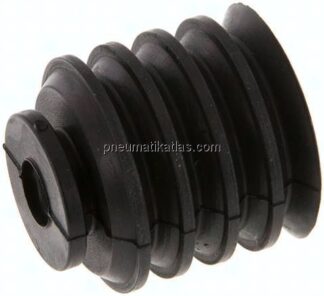 Balgsauger, 4,5-fach, P-Serie, Ø 31x21mm, CR (50A), schwarz