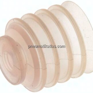 Balgsauger, 4,5-fach, P-Serie, Ø 31x21mm, Silikon (50A), transparent