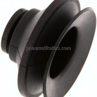 Balgsauger, 1,5-fach, P-Serie, Ø 43x9mm, CR (50A), schwarz