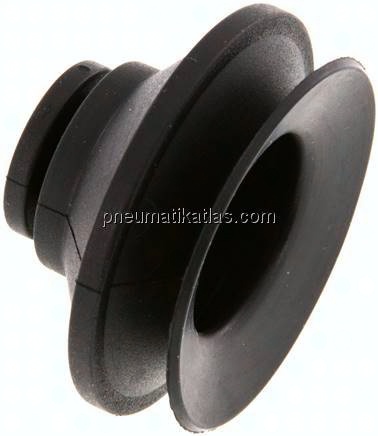 Balgsauger, 1,5-fach, P-Serie, Ø 43x9mm, CR (50A), schwarz