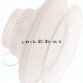 Balgsauger, 1,5-fach, P-Serie, Ø 43x9mm, Silikon (50A), transparent