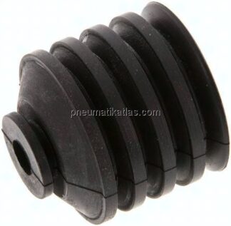 Balgsauger, 4,5-fach, P-Serie, Ø 41x20mm, CR (50A), schwarz