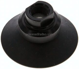 Flachsauger, Stützrippe, P-Serie, Ø 42x2mm, CR (50A), schwarz