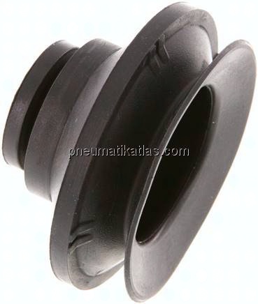 Balgsauger, 1,5-fach, P-Serie, Ø 53x12mm, CR (50A), schwarz