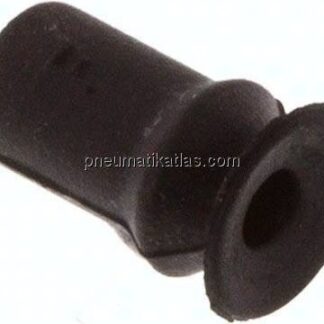 Balgsauger, 1,5-fach, P-Serie, Ø 6x2mm, CR (60A), schwarz