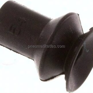 Balgsauger, 1,5-fach, P-Serie, Ø 9x3,5mm, CR (60A), schwarz