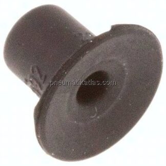 Flachsauger, P-Serie, Ø 9,5x1,5mm, CR (50A), schwarz
