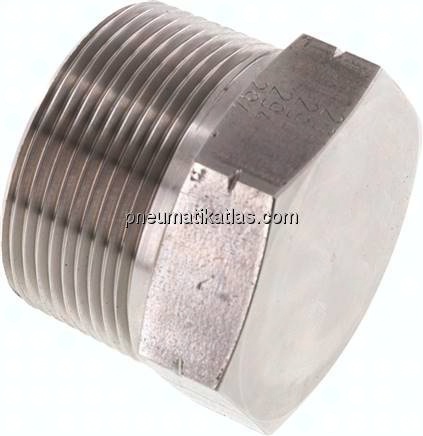 HD-Verschlussstopfen Außenskt. NPT 1-1/2", 1.4571