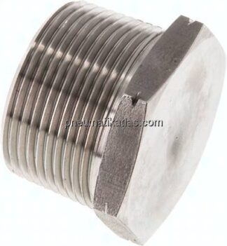 HD-Verschlussstopfen Außenskt. NPT 1-1/4", 1.4571