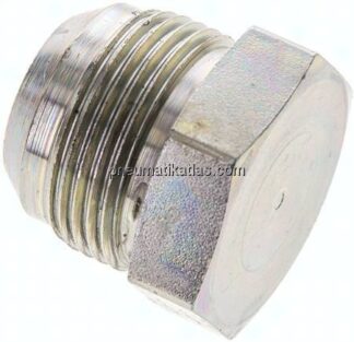 HD-Verschlussstopfen UN 1-5/16"-12(JIC), Stahl verzinkt