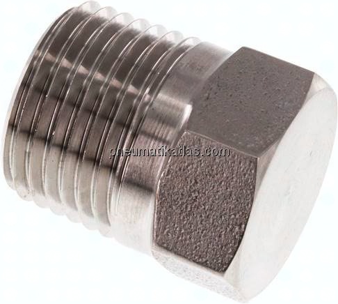 HD-Verschlussstopfen Außenskt. NPT 1/2", 1.4571