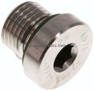 HD-Verschlussstopfen Innenskt. G 1/4", 1.4571