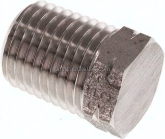 HD-Verschlussstopfen Außenskt. NPT 1/4", 1.4571
