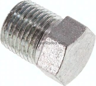 HD-Verschlussstopfen Außenskt. NPT 1/8", Stahl verzinkt