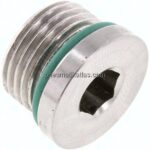 HD-Verschlussstopfen Innenskt. UNF 3/4"-16, V4A