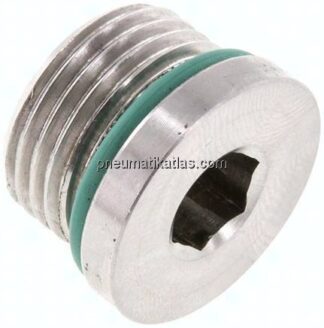 HD-Verschlussstopfen Innenskt. UNF 3/4"-16, V4A