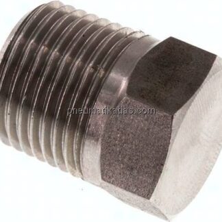 HD-Verschlussstopfen Außenskt. NPT 3/8", 1.4571