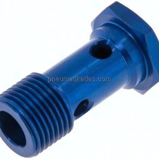 Hohlschraube, 1-fach G 1/2"-45mm, Aluminium