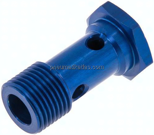 Hohlschraube, 1-fach G 1/2"-45mm, Aluminium