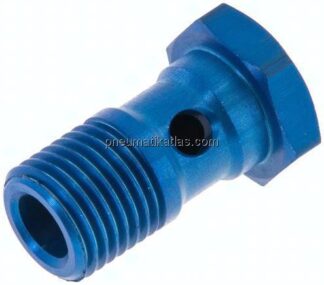 Hohlschraube, 1-fach G 1/4"-25mm, Aluminium