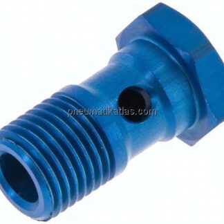 Hohlschraube, 1-fach G 1/4"-25mm, Aluminium