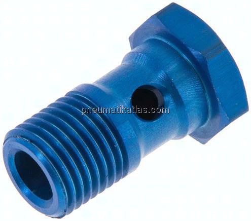 Hohlschraube, 1-fach G 1/4"-25mm, Aluminium