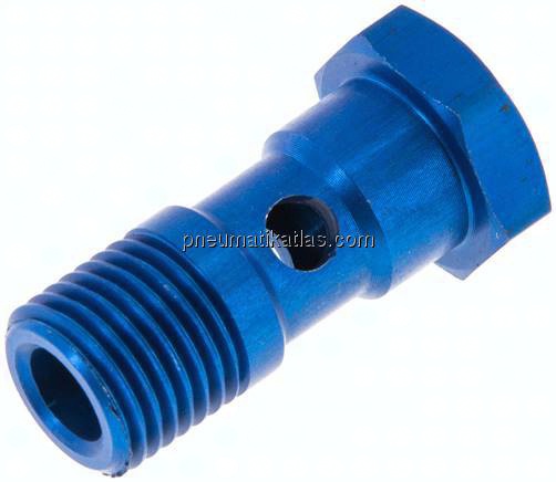 Hohlschraube, 1-fach G 1/4"-30mm, Aluminium
