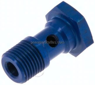 Hohlschraube, 1-fach G 1/8"-19mm, Aluminium