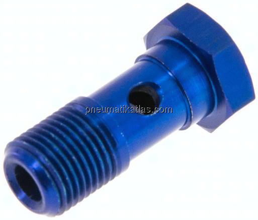 Hohlschraube, 1-fach G 1/8"-23mm, Aluminium