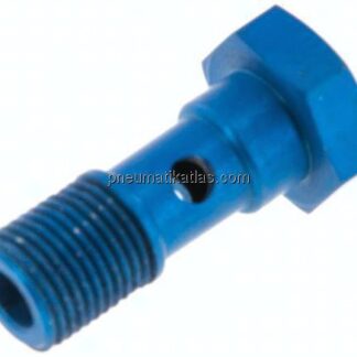 Hohlschraube, 1-fach G 1/8"-25mm, Aluminium