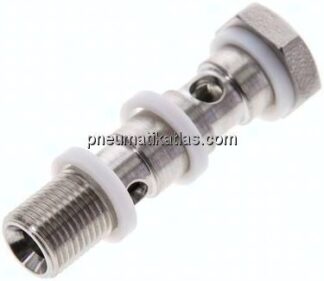 Hohlschraube, 2-fach G 1/8"-40mm, 1.4571
